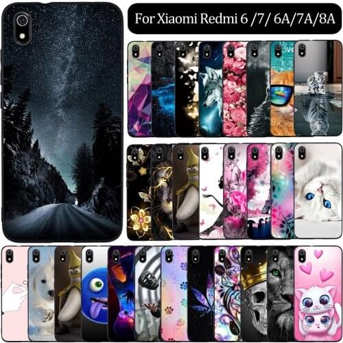 Case For Xiaomi Redmi 6A 7A 8A 7 6 Case Silicone Phone Cover For Xiaomi Redmi 7A Case Cover Coque Funda For Xiaomi Redmi 8A Case