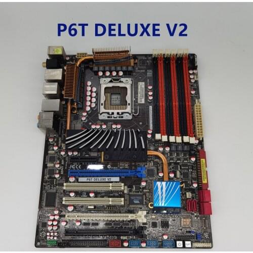 For aSUS P6T Deluxe V2 Used original motherboard Socket LGA 1366 DDR3 X58 X58M Desktop board