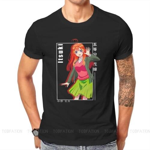 Quintessential Quintuplets Manga Anime Itsuki nakano T Shirt Classic Summer Loose Cotton Mens Clothing Harajuku O-Neck TShirt