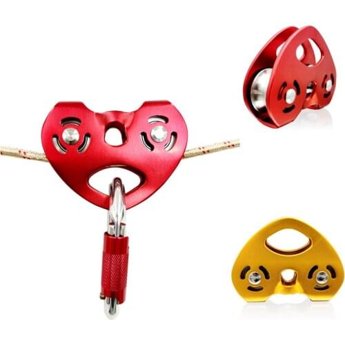 Quality Heart-Shape Climbing Double Pulley