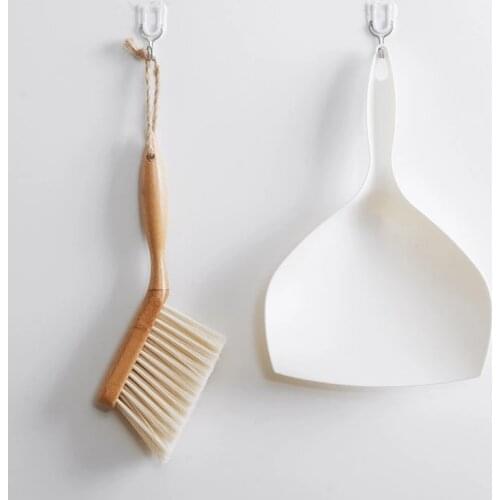 Bamboo Handle Mini Brooms Shovel Desktop Sweep Handheld Cleaning Brush Household Small Broom Dustpan Shelf Top Cleaner Wholesale