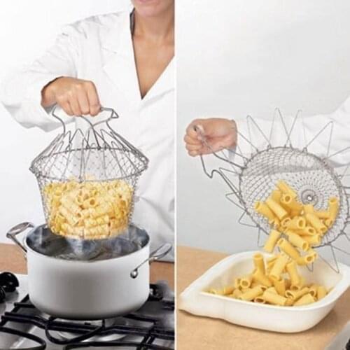 Multifunction Fry French Chef Basket Drainer Frying Basket Colander Sieve Mesh Strainer Kitchen Cooking Tools Accessories