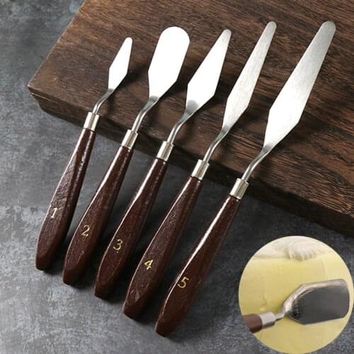 Multifunction Cake Carving Tool Cream Spatula Butter Knives Chocolate Scraper Palette Knife Set Sugar Craft Fondant Cake Knifes