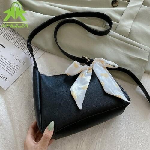 Fashion Ribbon Woman Shoulder Crossbody Bag Luxury Irregular Handbags High Quality Pu Leather Messenger Bag Female Sac A Main