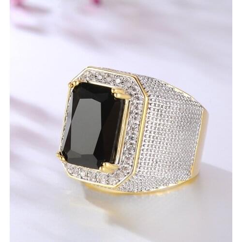 Men Women Sapphire Blue Stone Wedding Ring Fashion 925 Silver Party Chain Ring Classic Promise Engagement Rings for Couple