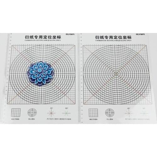 Practical DIY Quilling Tools Coordinate Setting For Quilling Only Transparent Craft Paper Positioning Coordinate Peeling Sheet