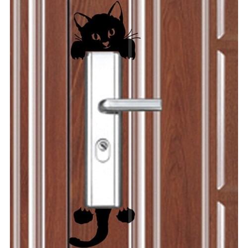 New Cat Wall Stickers Light Switch Decor Decals Art Mural Baby Nursery Room Home Decor Kids Room Decoration Sticker hot sale