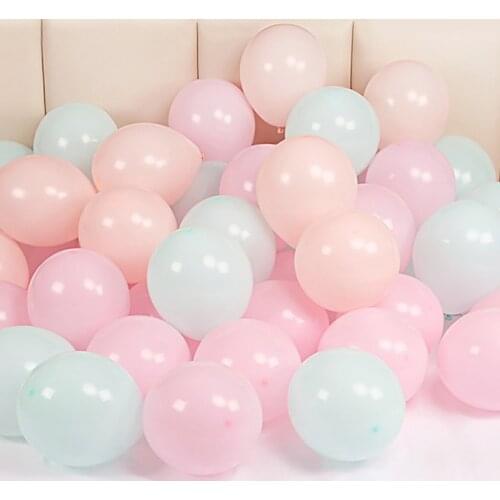 Rainbow Party 20pcs 10inch Macaron Color Latex Balloon Wedding Decoration Baby Birthday Party Valentines Day Decor Balloon Ball