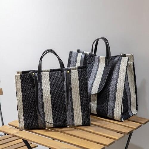 High Quality Women Linen Luxury Tote Large Capacity Female Casual Shoulder Bag Lady Daily Handbag Fresh Beach Shopping Bag