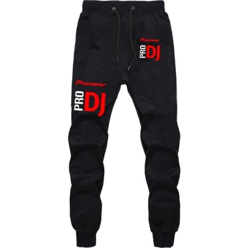 Fashion Casual Band Pioneer PRO Dj Letter Printing Pants Jogger Fitness Sweatpants Hip Hop Jacket Sportswear Mens Long Pants