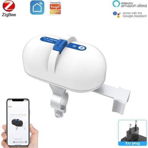 JH Tuya ZigBee Smart Water/Gas Valve Controller EU Smart Home Remote Control Via Tuya Smart Life APP Work With Alexa Google Home