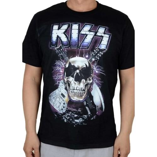 4 designs vintage Classic Rock KISS Brand shirt 3D skull fitness Punk heavy Metal skateboard Rocker Customize camiseta