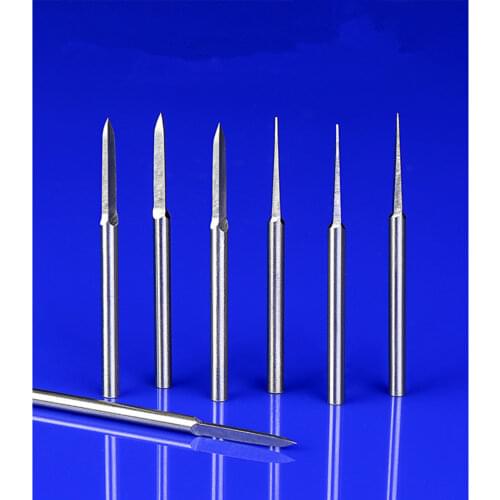 1pcs Shank 2.35mm 3mm Knife Engraving Machine Woodworking Cutting Tool Carving Chisel Tool Milling Cutter Dremel Rotary Tool