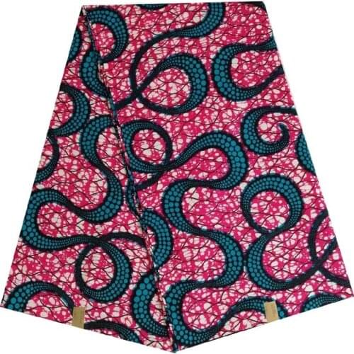 2019 wax afrian fabric printed nigerian block soft wax 100% cotton 6yards hign quality new design V-L 605