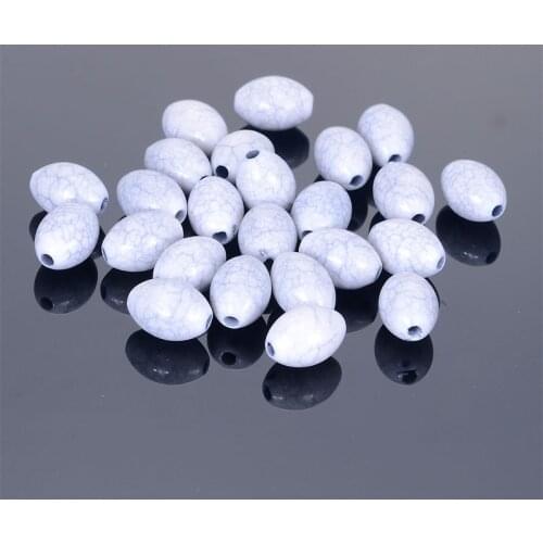 50 Pcs Loose Bead Crackle Acrylic Beads Crackled Acrylic Beads For DIY Bracelet Jewelry Making Accessories