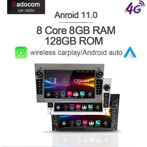 6GB+128GB 7''Android 10.0 8Core Car DVD Player GPS WIFI Radio For Opel Zafira Vectra Antara Astra H G Combo Corsa Meriva Vivaro