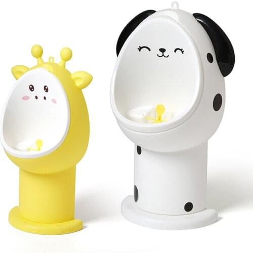 Baby Urinal Baby Boy Toilet Training Cartoon Animal Shape Potty Children Standing Urinal Toddler Wall-Mounted Portable Toilet