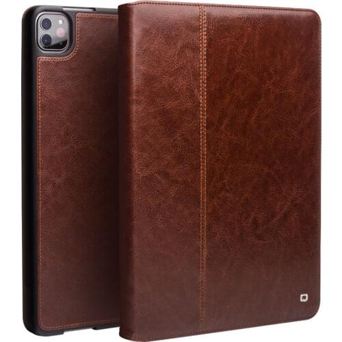 For Apple iPad Pro 10.5 " 10.2 " Original Business Genuine Leather Flip Case Ultra Thin Luxury Handmade Stand Tablet Cover