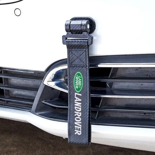 For Land Rover Defender Aurora Discovery Range Rover Evoque Vogue Velar L405 Car Tow Rope Decal Bumper Trailer Belt Decoration