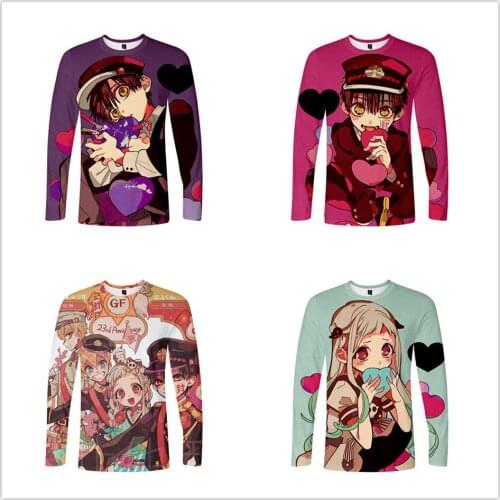 Anime Toilet Bound Hanako kun 3D T Shirt Boys and Girls Cartoon Print Hoodie T-shirt Short Sleeve Cosplay Tshirt Tee Clothes