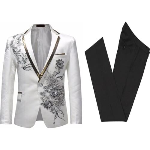 Men Suits For Wedding Tuxedos Groomsmen Suit Groom Best Men Wear Mens Wedding Dress Evening Dress Two Pieces Suit(Jacket+Pants)