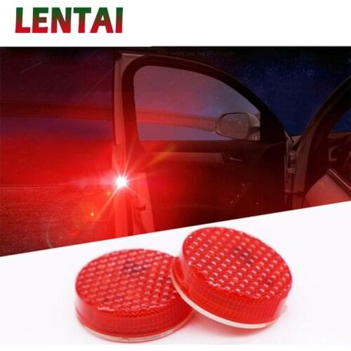 LENTAI For Renault megane 2 3 duster captur clio 4 Mitsubishi asx lancer Audi a3 a4 Auto LED Strobe Light Car door Warning Lamp