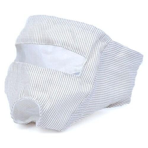 Open Eye Pet Accessories Mouth Mask Cover Adjustable Breathable Eco-friendly 1Pcs Anti-Bark Bite Cat Head Mask