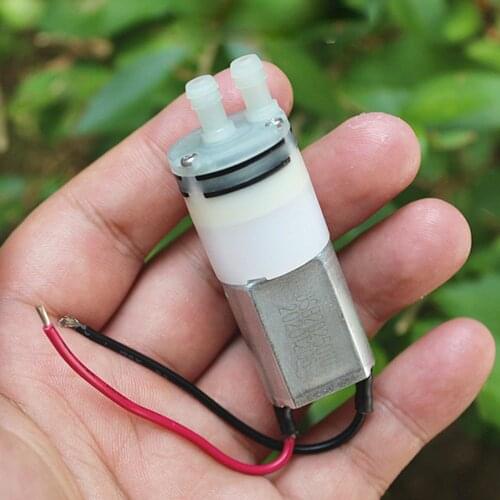 DC 12V Tiny Mini Diaphragm Water Pump 130 Motor Electric Self-priming Pump Small Fish Farming Pump for Water Cooling Circulation