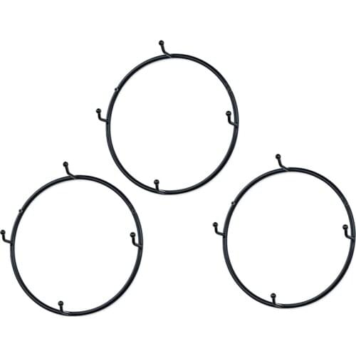 Wall-Mounted Coffee Cup Holder (9.8 Inches / 3 Pieces) Round Cup Holder, With Coffee Cup Storage Rack And Storage Rack