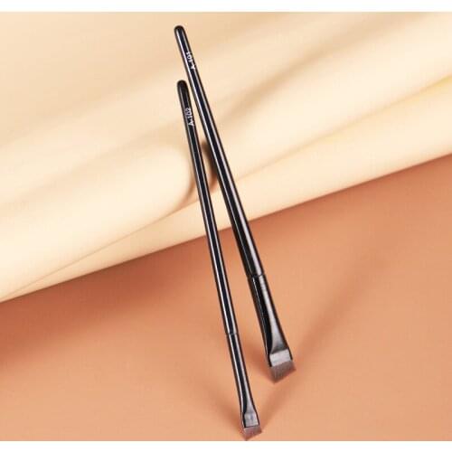 Wholesale 10pcs/pack High Quality Angled Eyebrow Eyeliner Brush Super Thin Liner Eye Brow Brush Pro Makeup Brush Cosmetic Tools