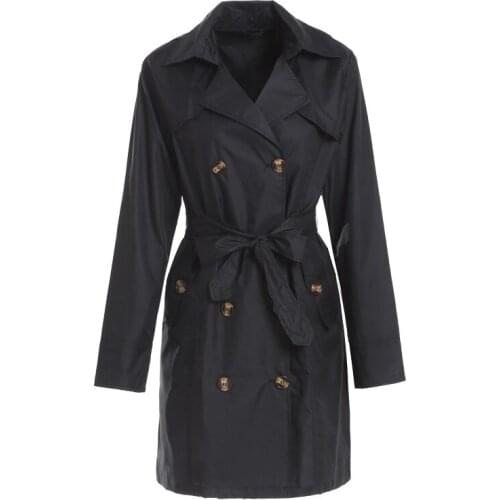 Fashion Big Belt Adult Men And Women Couples Portable Rainwear Long Double Breasted Windbreaker Raincoat Poncho