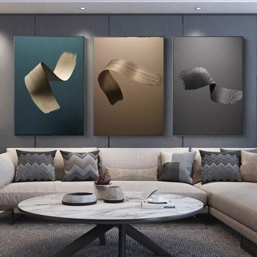 Simple abstract brush oil brush stroke line decoration painting, modern abstract wall poster decoration art picture living room