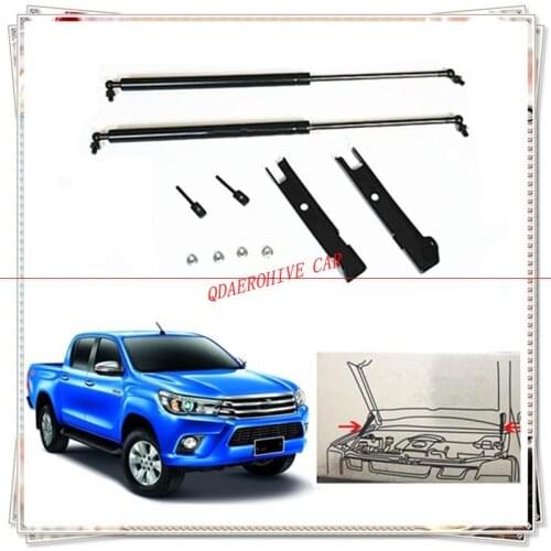 QDAEROHIVE car hood reuses the gas spring support rod Slow Down Shock Gas Strut for toyota hilux revo hood slowdown