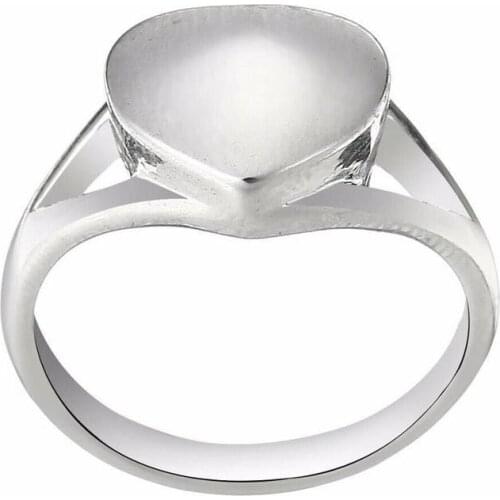 Size 7-10 Vintage Heart Pet Memorial Ring Shellhard Steel Cremation Ash Urn Finger Rings For Women Jewelry