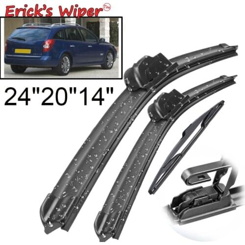 Ericks Wiper Front & Rear Wiper Blades Set For Renault Laguna 2 Estate Combi 2001 - 2007 Windshield Windscreen Window 24"20"14"