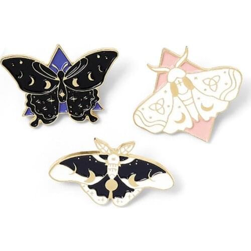 Cute Butterfly Alloy Brooch Bag Clothes Backpack Lapel Enamel Pin Badges Cartoon Jewelry Gift For Friend Women Accessories