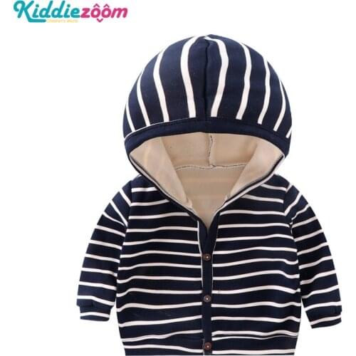 2020 Hooded Sweater Baby Coat Long Sleeve Baby Boy Clothes Unisex Cotton Newborn Cardigan Velvet Baby Girl Clothes