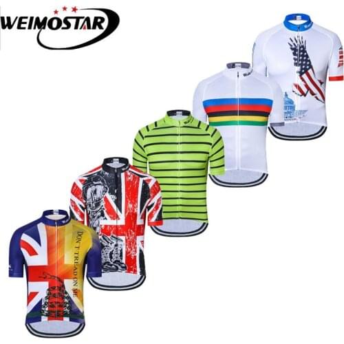 Weimostar Cycling Jersey USA Men 2018 pro team Mountain Bike Jersey Shirt Summer Breathable Bicycle Clothing Maillot Ciclismo