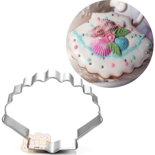 1pcs Shell Cookie Cutter Moldes Metal reposteria patisserie Biscuit Cupcake Pastry Shop Fondant Cake Decor Tool Kitchen cozinha