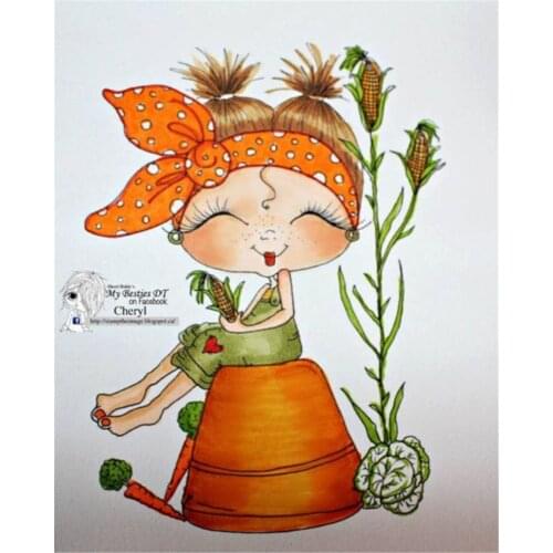 10x8 Green plant TBig ice cream ransparent Clear Stamps Silicone Seals for DIY scrapbooking photo album Card Making