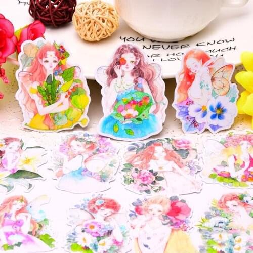 15pcs kawaii cute self-made Daily Forest girls stickers /decorative scrapbooking sticker for Car Bike Motorcycle Phone Laptop