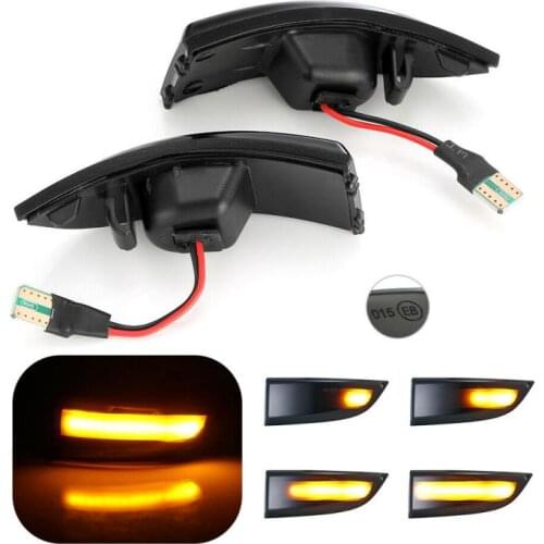 2x LED Light For Renault Megane MK3 Scenic Fluence Latitude Car LED Dynamic Turn Signal Light Side Mirror Indicator Blinker Lamp