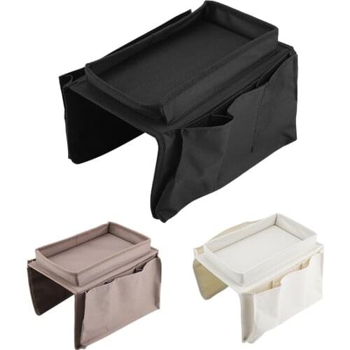 4 Pockets Sofa Arm Storage Bag Chair Couch Mobile Phones Magazine Storage Bags Tray Home Holder Organizer