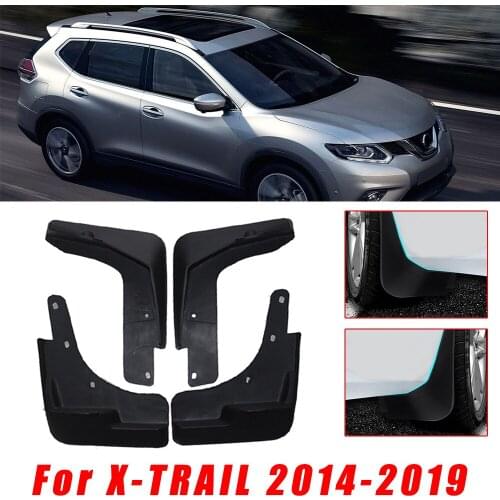 Car MudGuards For Nissan X-trail 2014 2015 2016 2017 2018 2019 Front Rear Splash Guards Over Fender Kit Car Fender Accessories