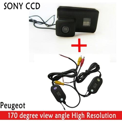 Wrieless HD SONY CCD Rearview Camera 420 lines 170 super wide view angle camera Color Backup car CAMERA for Peugeot PartnerTepee
