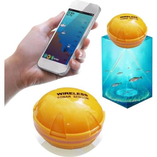 Wireless Bluetooth Smart Fish Finder for iOS and Android Sounder Sonar echo sonar fishfinder App Sea Fish Detect 125KHz
