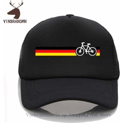 Newest fashion German Flag Stripes Design MTB Bike Baseball cap Mountain Bicycle sun hats BMX Cycling Cyclist Outdoor Bucket hat