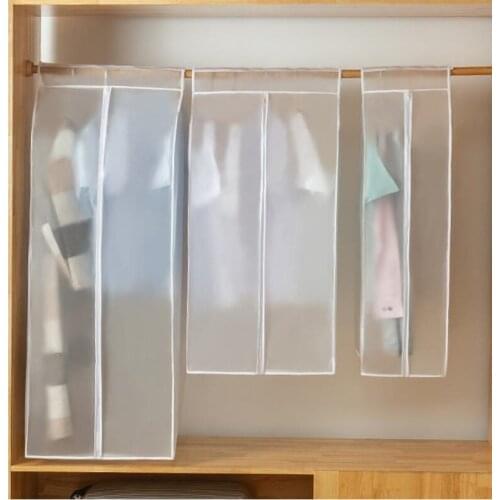 PEVA Clothes Dust Cover Fabric Case suit cover for Home Household Hanging-type Coat Suit Protect Storage Bag Wardrobe hanger