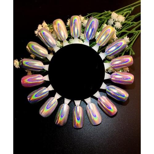 Colorful Mirror Nail Art Powder Dust Laser Glitter Metal Effect UV Gel Polish Chrome Pigment Nail Decorations Accessories