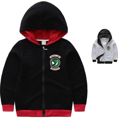 Kids Sweatshirt Riverdale Jacket South Side Serpents Streetwear Tops Spring Girls Boys Hoodies Harajuku Hip Hop Clothing Baby